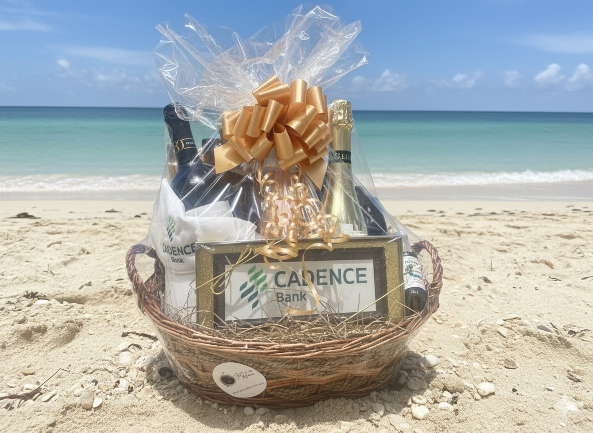 2-Bottle Wine Gift Basket with Logo Chocolate Bar